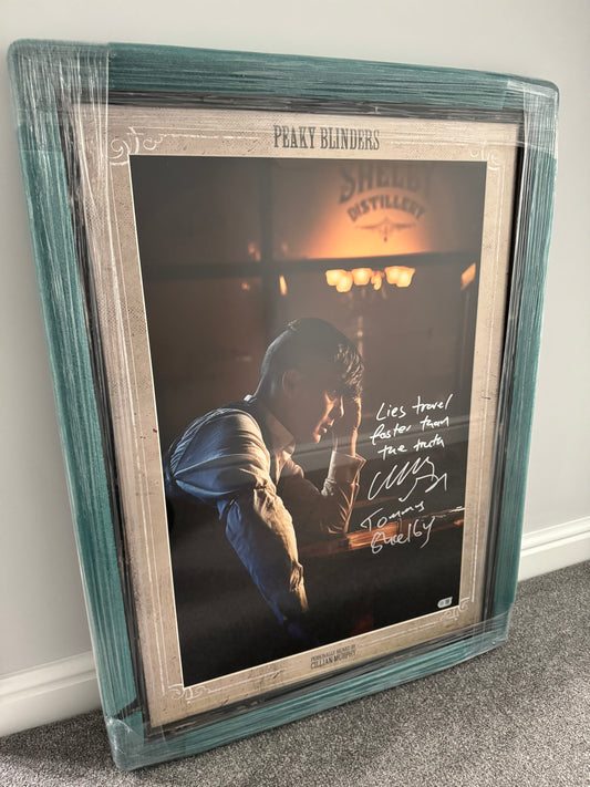 Cillian Murphy Signed Peaky Blinders Framed Poster