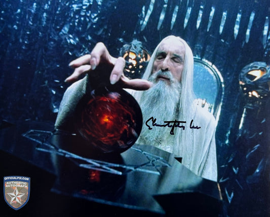 Sir Christopher Lee Signed LOTR 8x10” Photo - OPIX Authentication