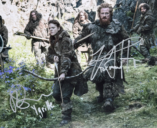 Rose Leslie & Kristofer Hivju Dual Signed Game Of Thrones 8x10” Photo