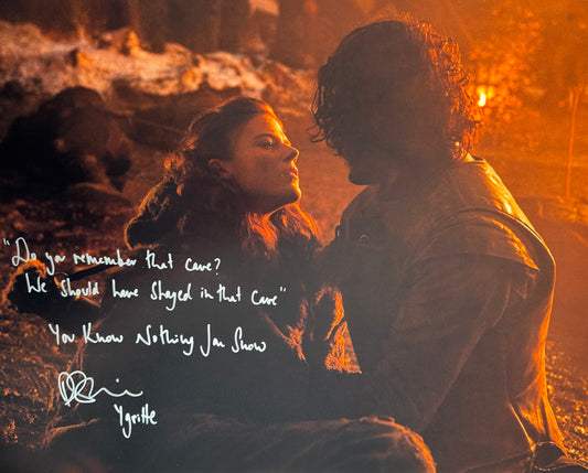 Rose Leslie Signed Game Of Thrones 16x20” Photo With Long Quote!
