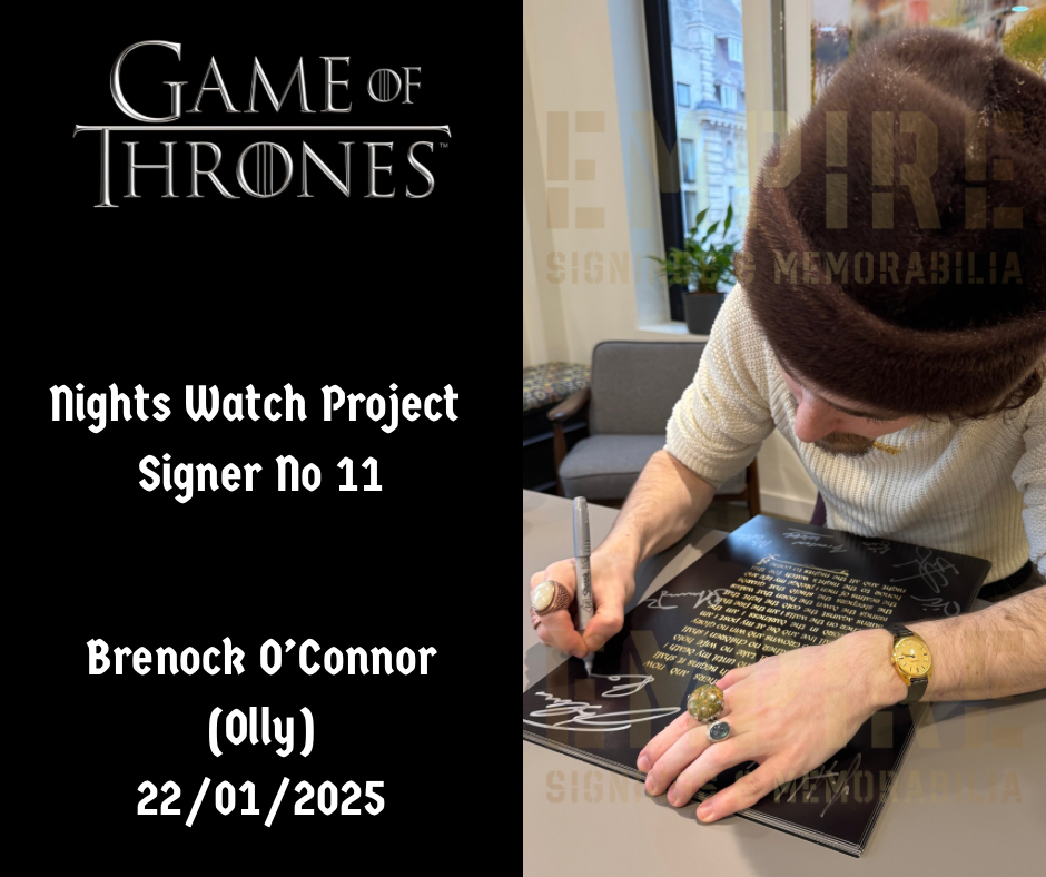 Nights Watch 11 Brothers Cast Signed Game Of Thrones A3 Poster