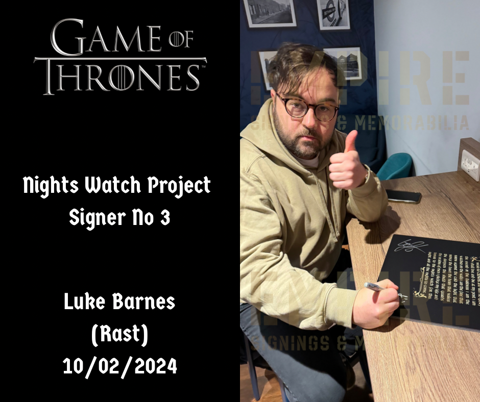 Nights Watch 11 Brothers Cast Signed Game Of Thrones A3 Poster