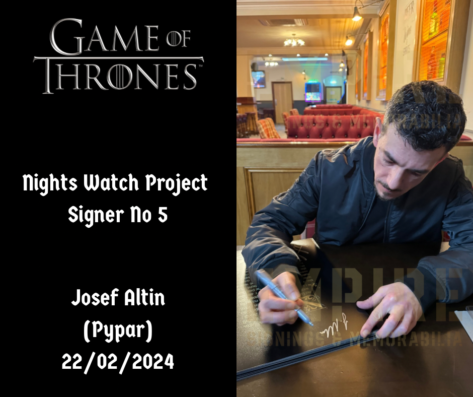 Nights Watch 11 Brothers Cast Signed Game Of Thrones A3 Poster