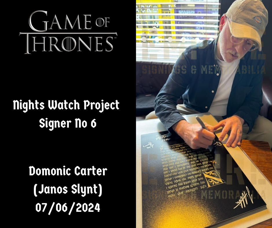 Nights Watch 11 Brothers Cast Signed Game Of Thrones A3 Poster