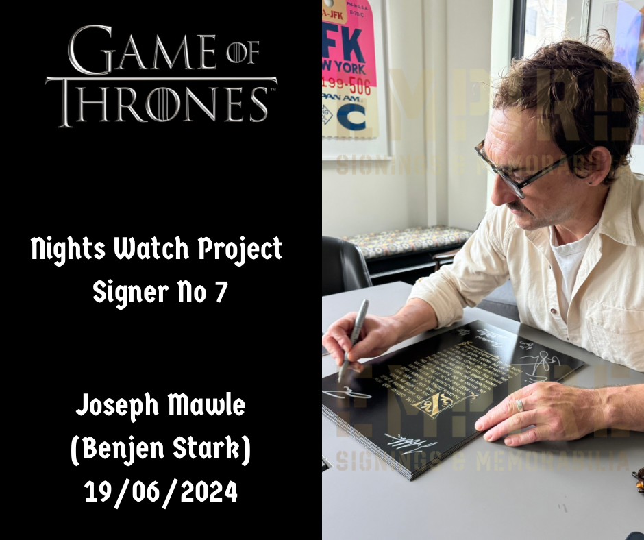 Nights Watch 11 Brothers Cast Signed Game Of Thrones A3 Poster