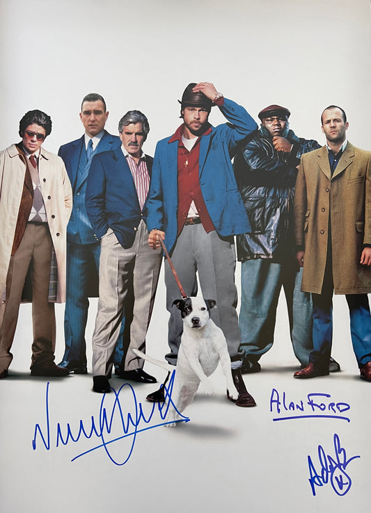 Jones, Ford & Beckwith Triple Signed Snatch Textless A3 Poster