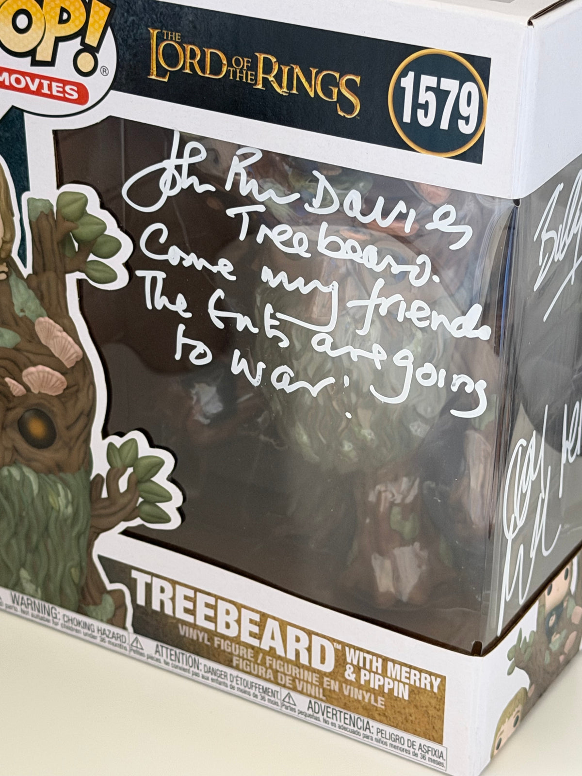 John Rhys-Davies, Billy Boyd & Dominic Monaghan Signed Treebeard 6” Funko