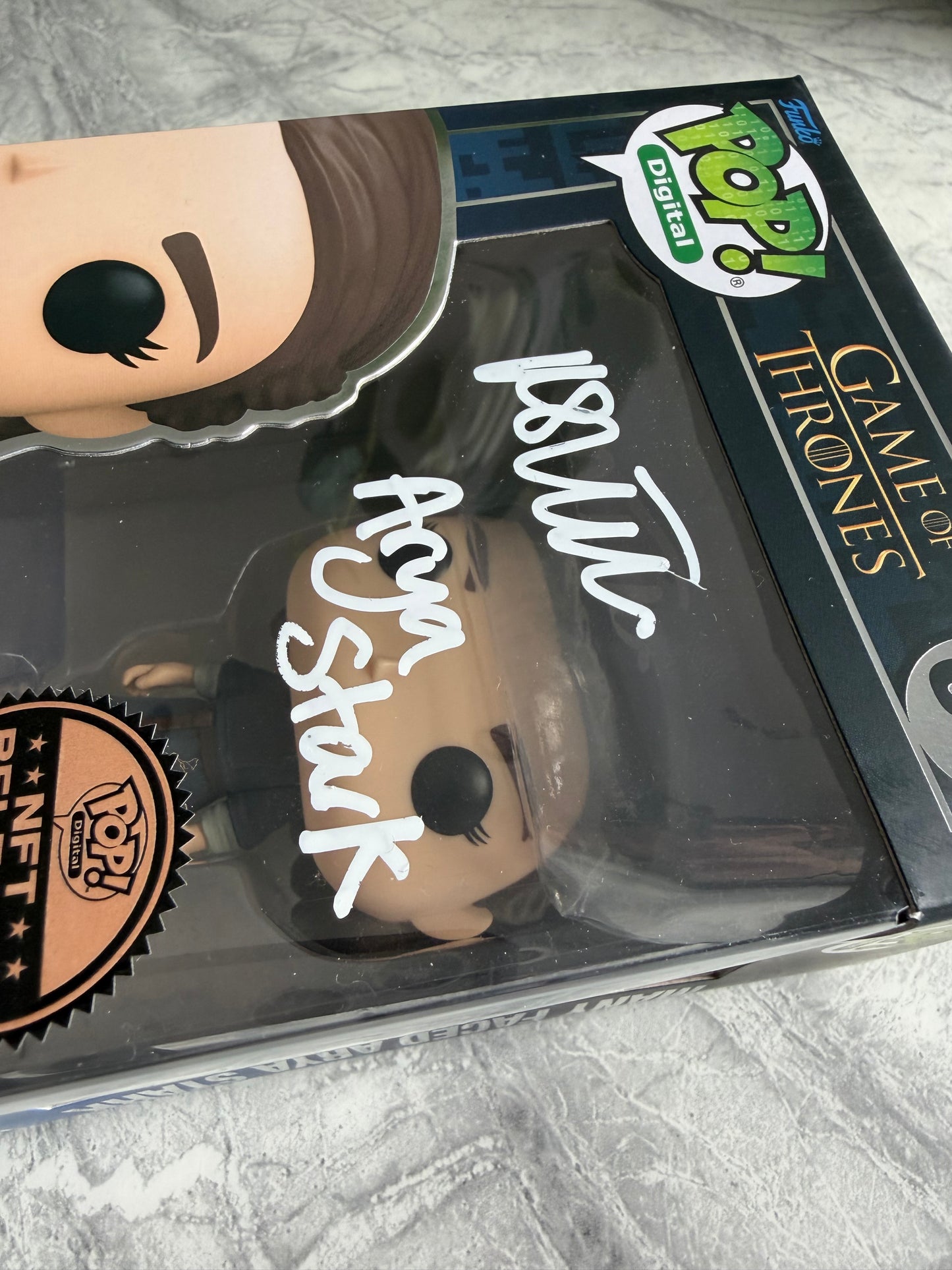 Maisie Williams Signed Game Of Thrones NFT Funko Pop - SWAU Witnessed