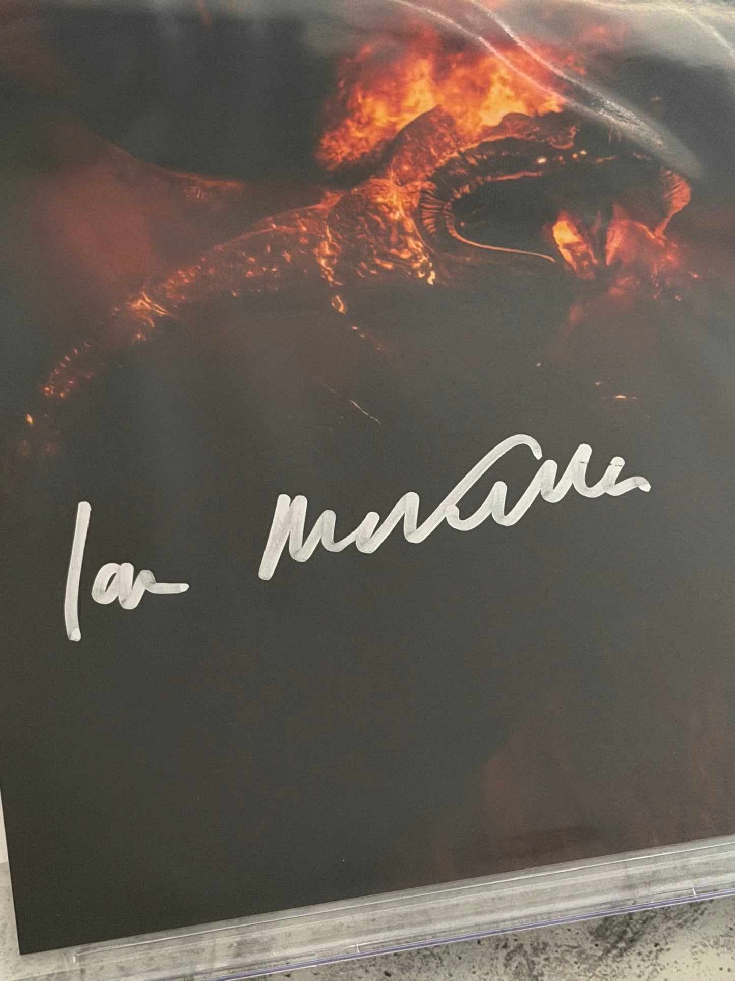 Sir Ian Mckellen Signed LOTR 8x10” Photo - Beckett Authenticated & Encapsulated