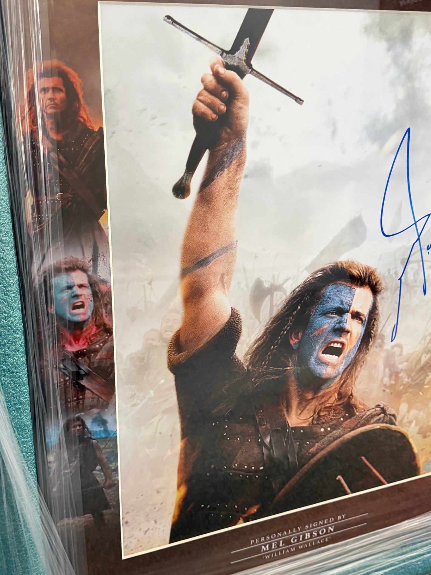 Mel Gibson Signed Braveheart Large Framed Montage - HUGE 25cm Autograph!