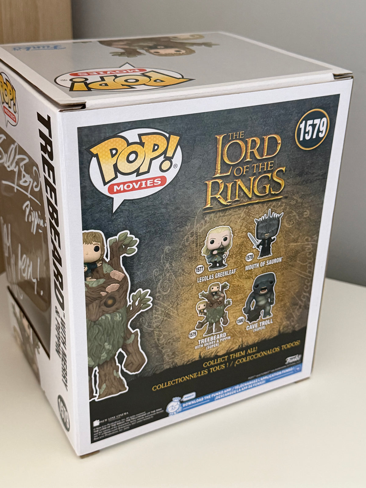John Rhys-Davies, Billy Boyd & Dominic Monaghan Signed Treebeard 6” Funko