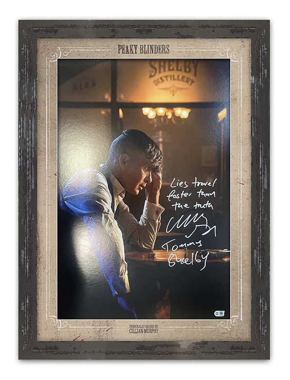 Cillian Murphy Signed Peaky Blinders Framed Poster