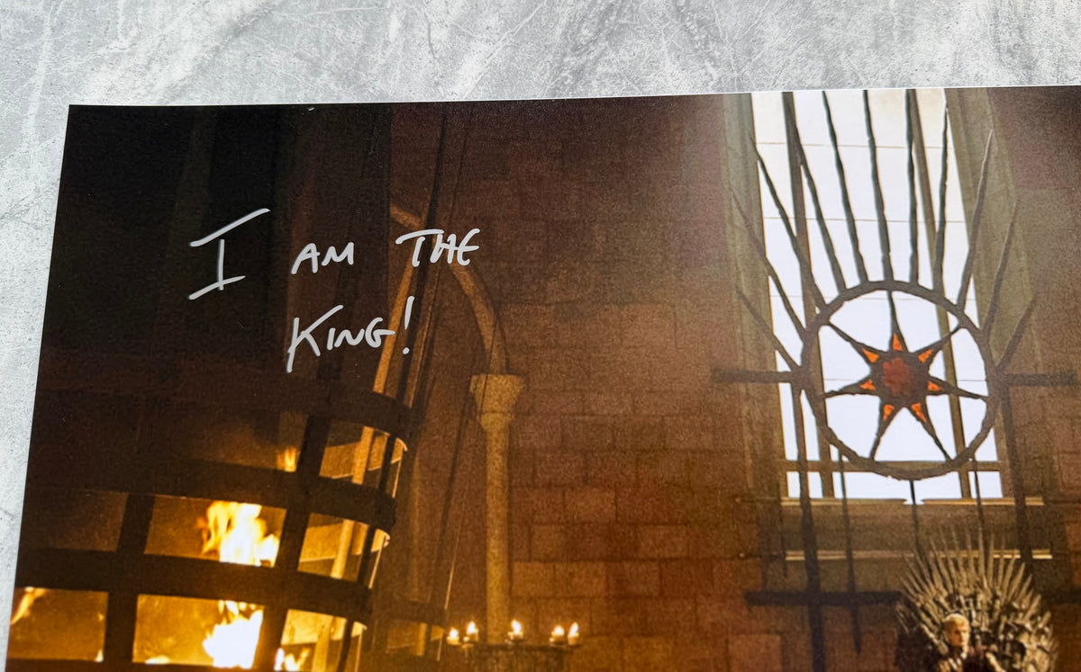 Jack Gleeson Signed Game Of Thrones 20x30” Photo With Multiple Popular Quote - SWAU Authenticated