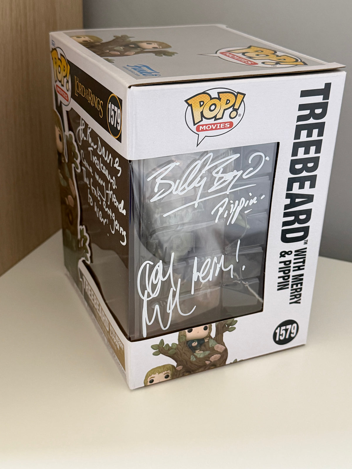 John Rhys-Davies, Billy Boyd & Dominic Monaghan Signed Treebeard 6” Funko