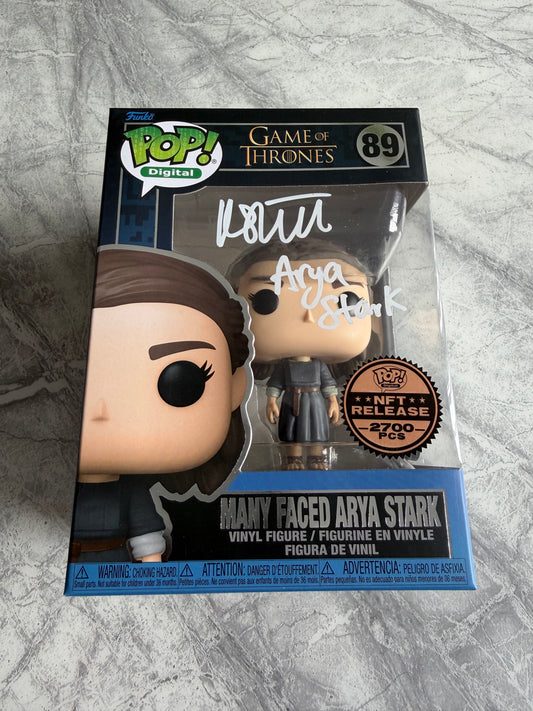 Maisie Williams Signed Game Of Thrones NFT Funko Pop - SWAU Witnessed