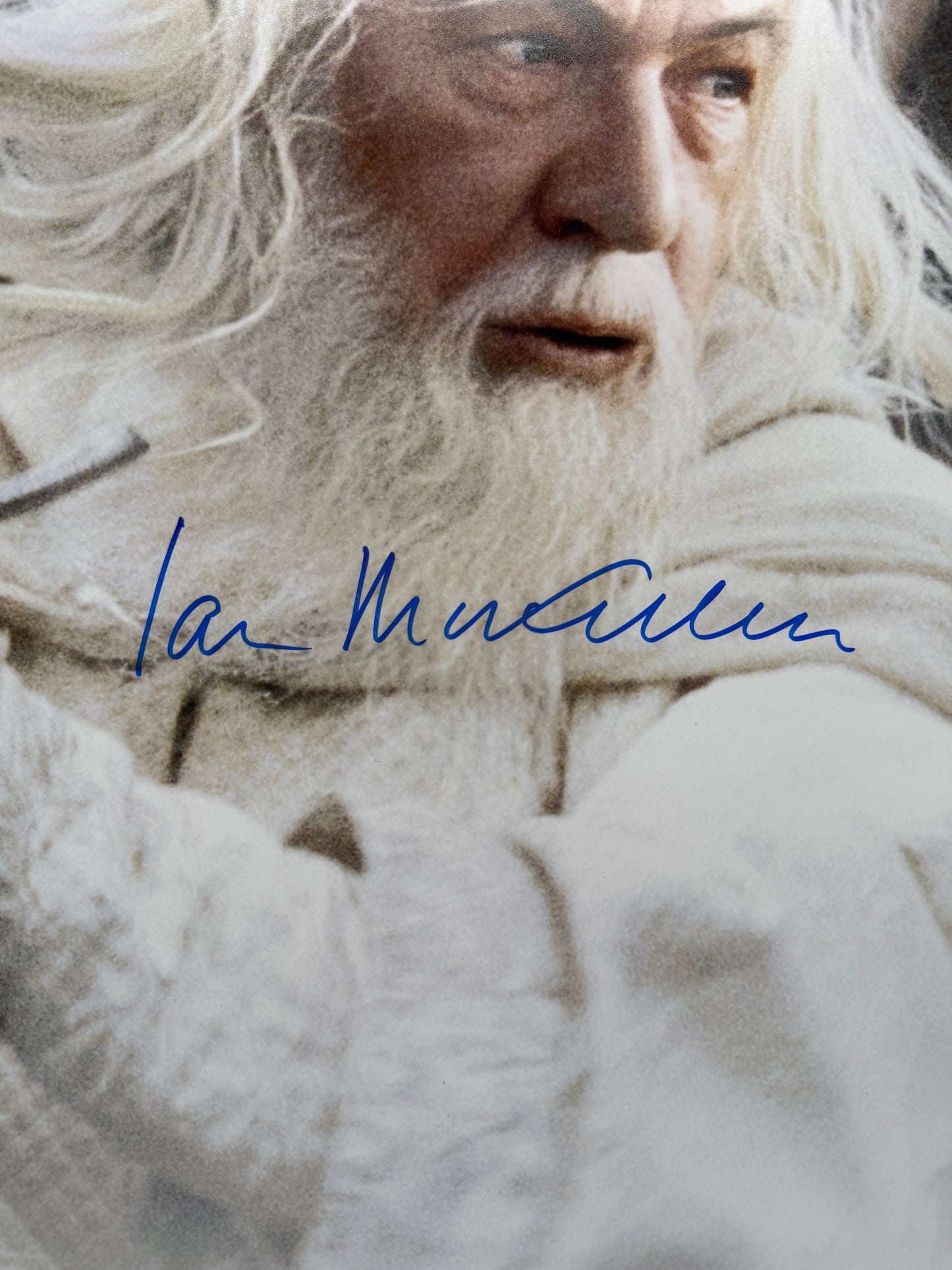 Sir Ian McKellen Signed The Return Of The King A2 Poster - Beckett Witnessed Authentication