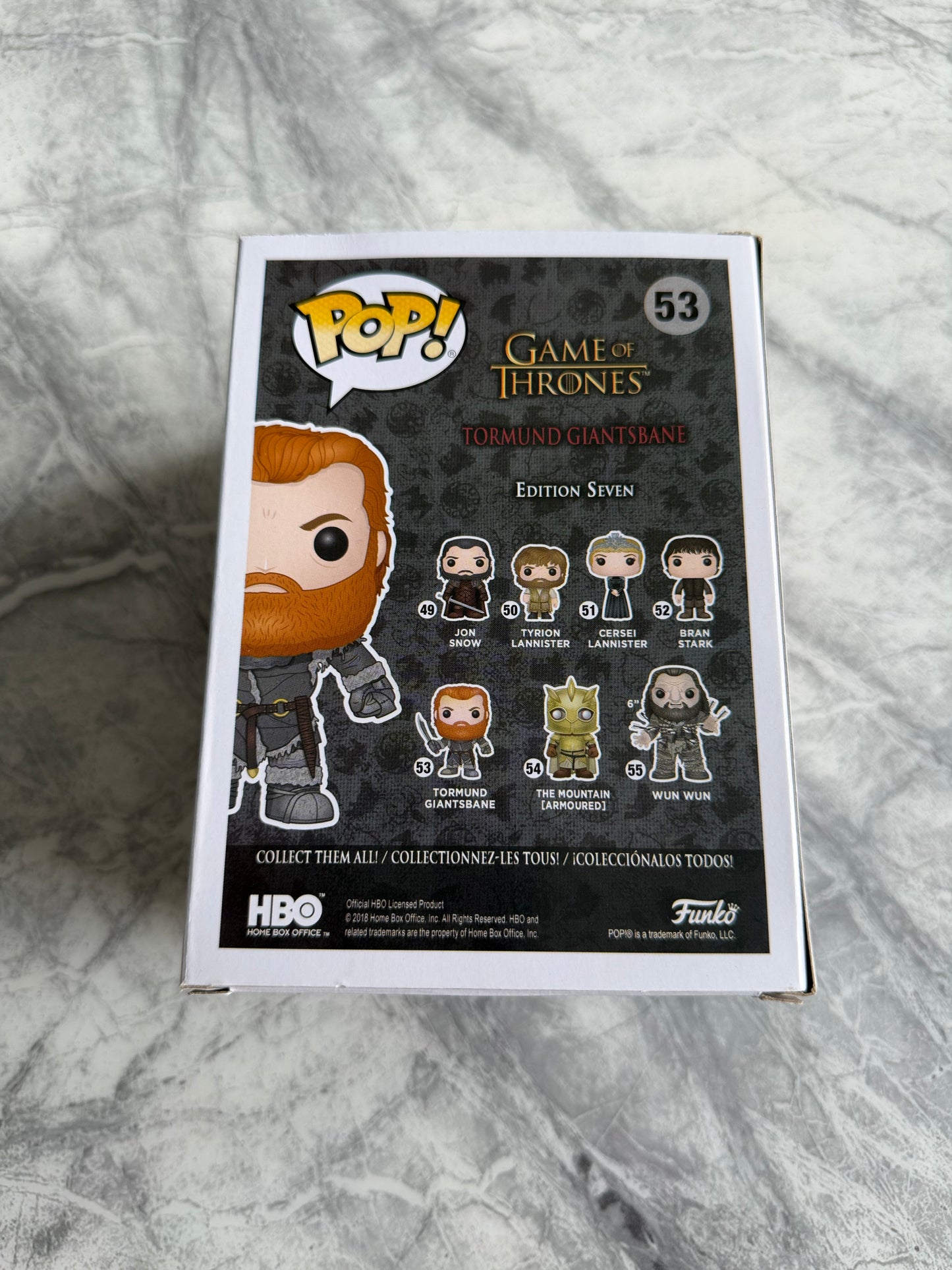 Kristofer Hivju Signed Game Of Thrones Tormund Funko Pop With Quote! - SWAU Authenticated