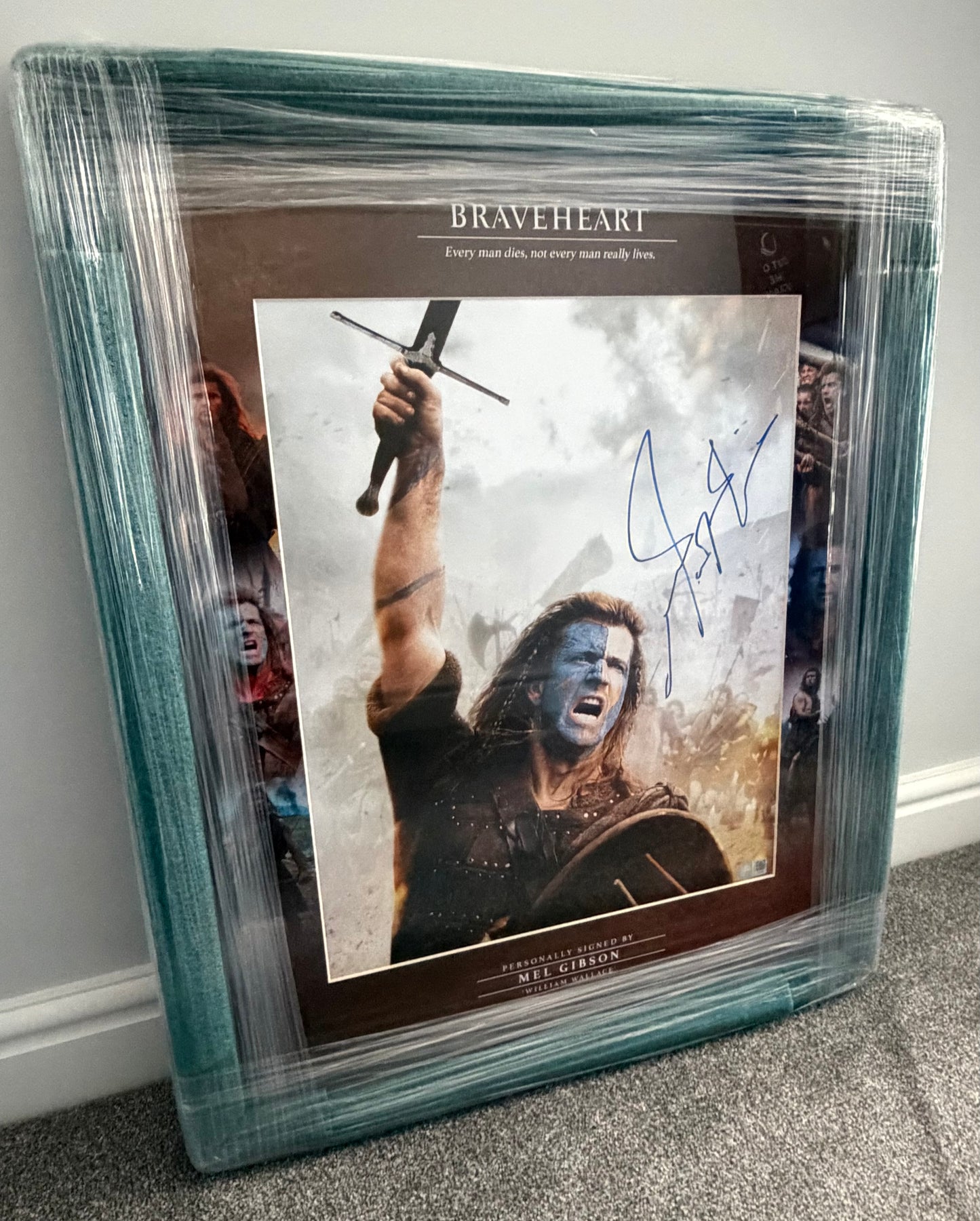 Mel Gibson Signed Braveheart Large Framed Montage - HUGE 25cm Autograph!