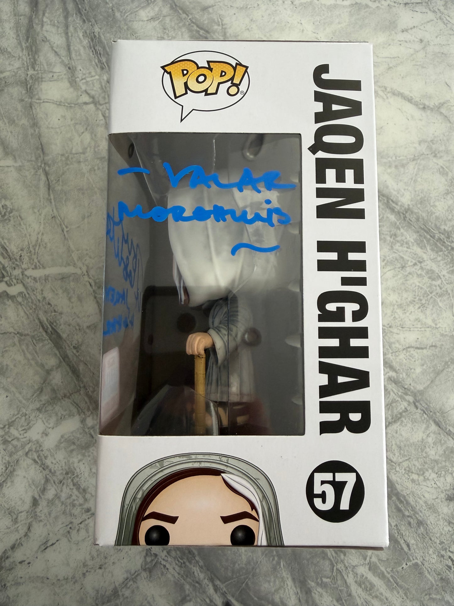 Tom Wlaschiha Signed Game Of Thrones Jaqen H’Ghar Funko Pop With Quote!