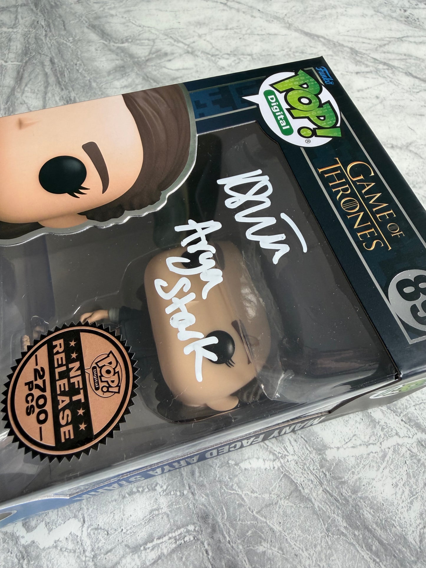 Maisie Williams Signed Game Of Thrones NFT Funko Pop - SWAU Witnessed