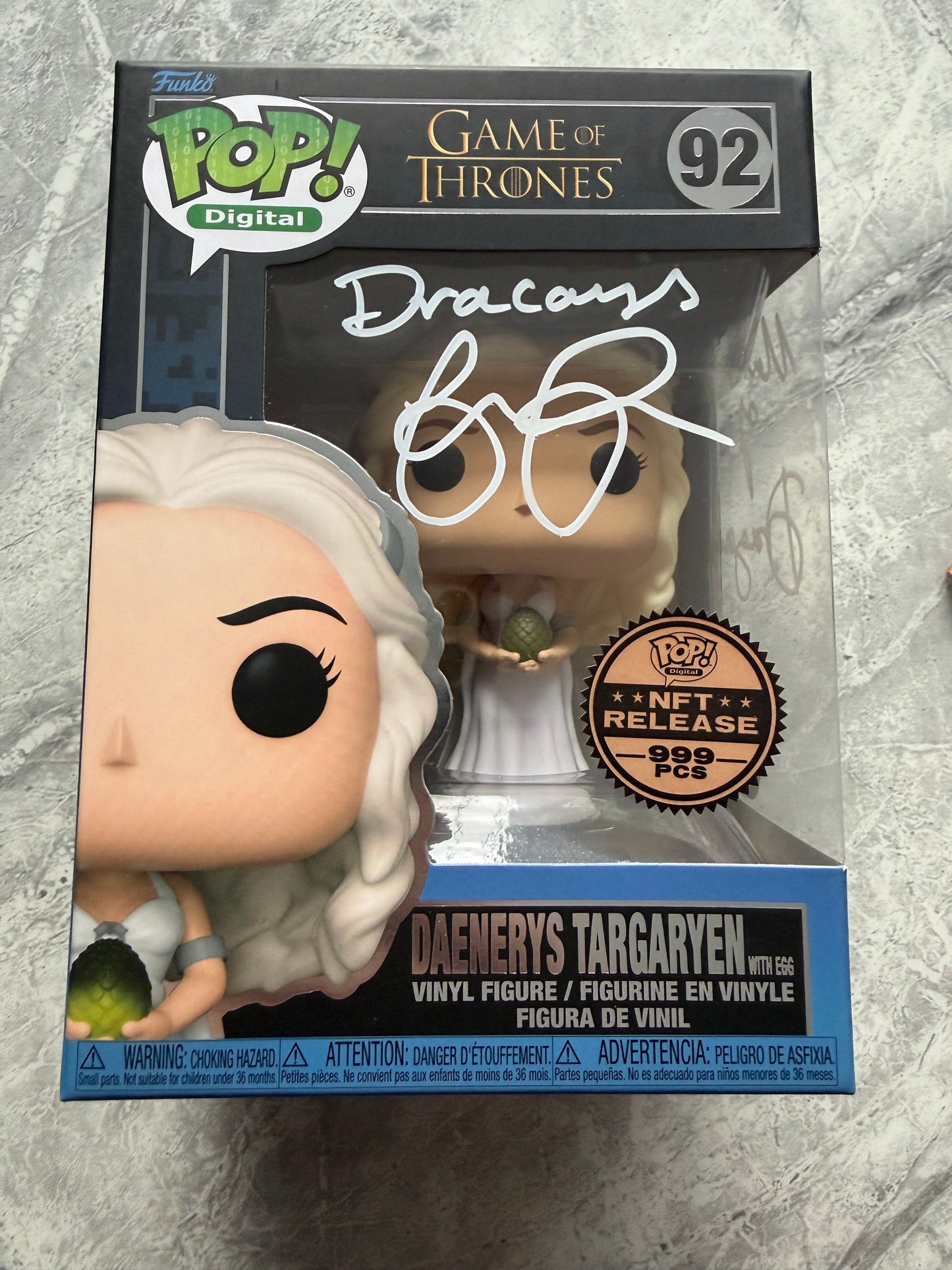Emilia Clarke Signed Game Of Thrones NFT Digital Funko Pop - Photo Proof & SWAU Authenticated!