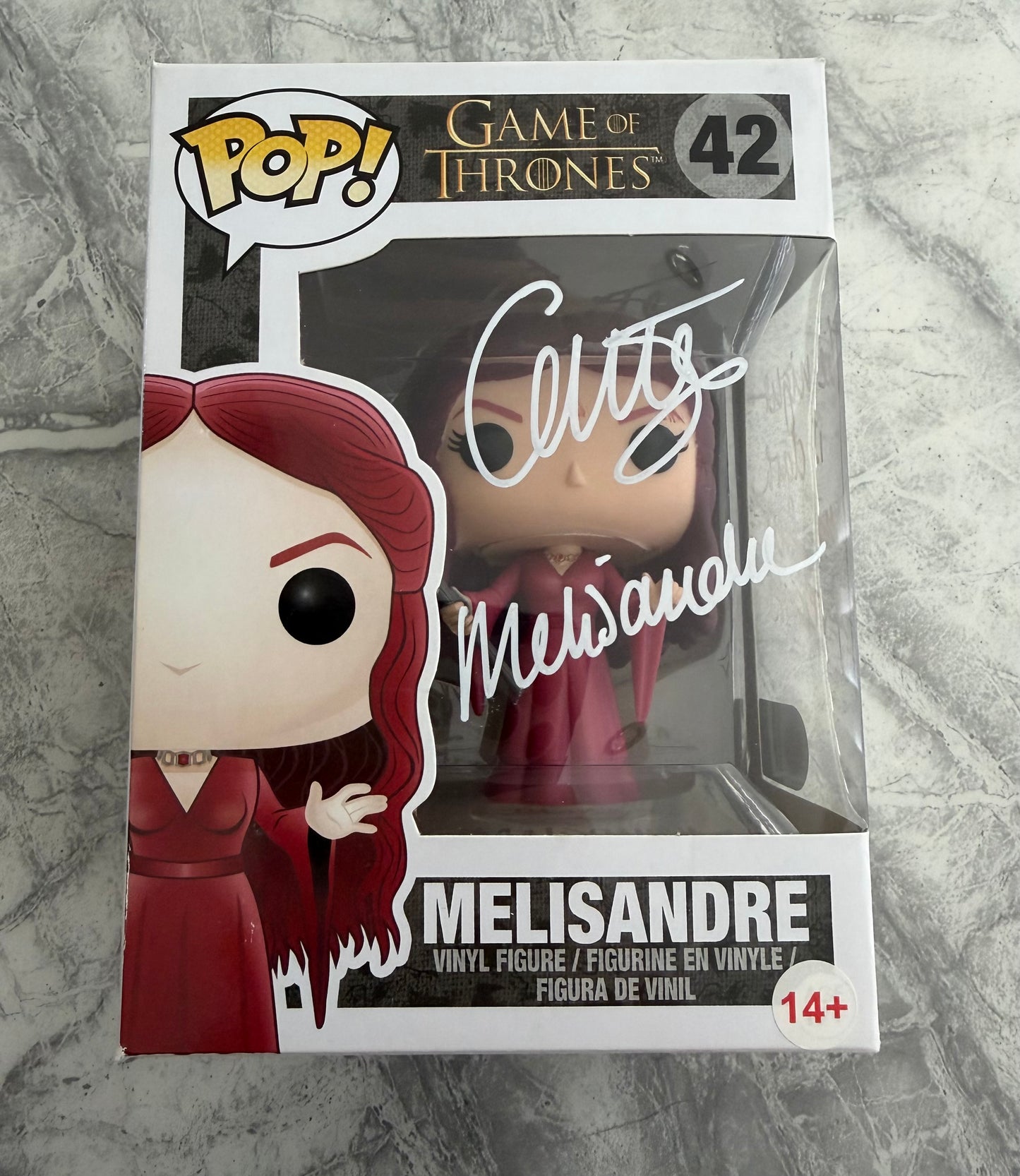 Carice Van Houten Signed Game Of Thrones Melisandre Funko Pop With Quote - SWAU Authenticated