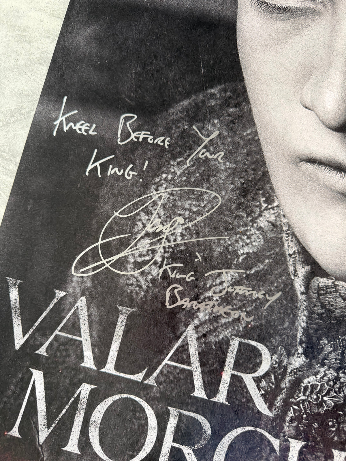 Jack Gleeson Signed Game Of Thrones A2 Promo Poster With Quote - SWAU Authenticated