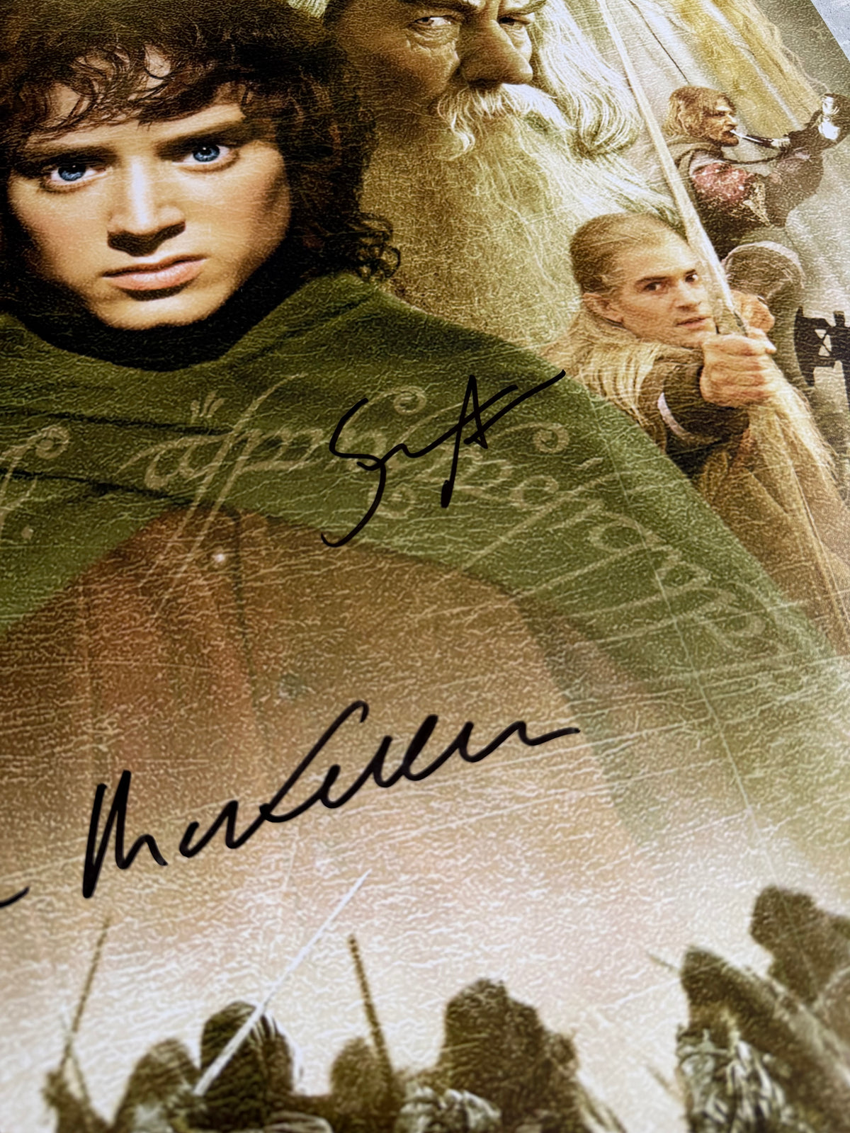 Sir Ian McKellen & Cast Multi Signed The Fellowship Of The Ring 20x30” Poster With Beckett & SWAU Authentication