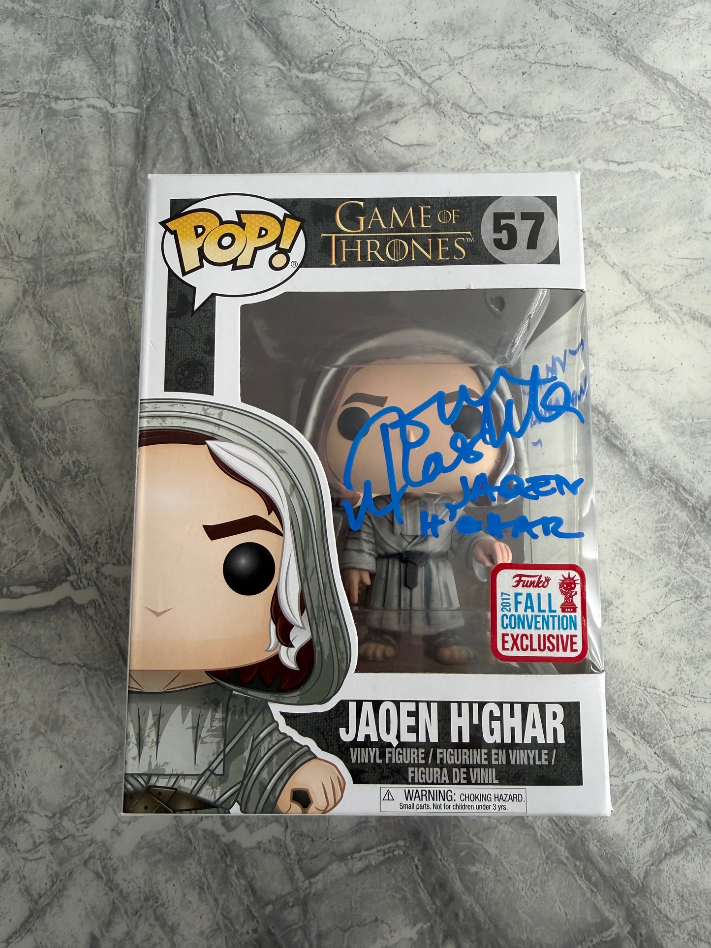 Tom Wlaschiha Signed Game Of Thrones Jaqen H’Ghar Funko Pop With Quote!