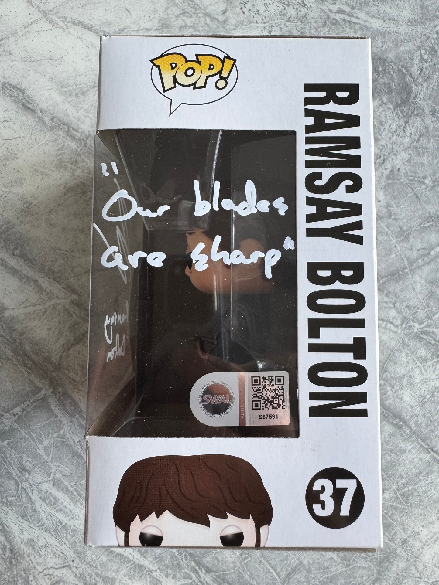 Iwan Rheon Signed Ramsay Bolton Funko Pop - SWAU Authenticated