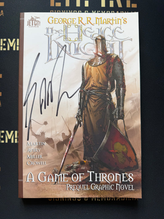 GRRM & Dexter Sol Ansell Signed Hedge Knight “Jet City” Graphic Novel Book - SWAU Authenticated