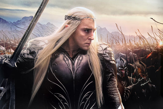 Lee Pace Signed The Hobbit 20x30” Textless Poster - SWAU Authenticated
