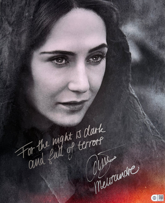 Carice Van Houten Signed Game Of Thrones 16x20” Photo - SWAU Authenticated