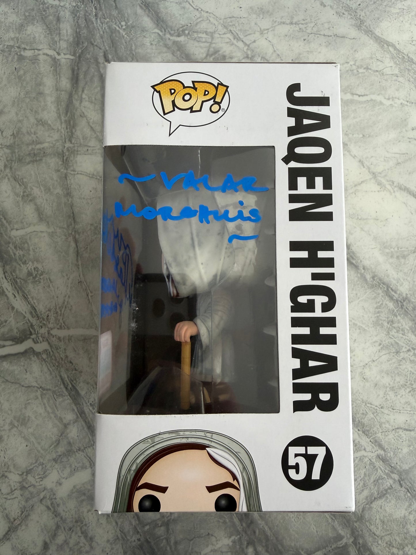 Tom Wlaschiha Signed Game Of Thrones Jaqen H’Ghar Funko Pop With Quote!