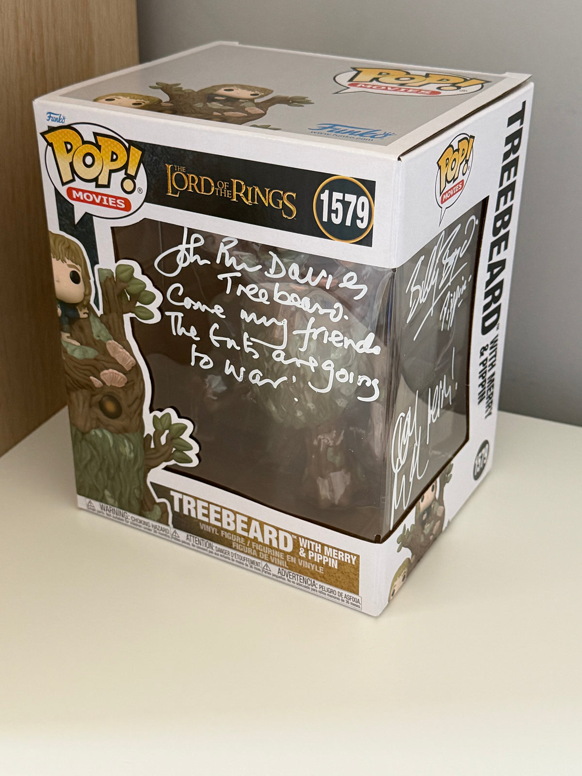 John Rhys-Davies, Billy Boyd & Dominic Monaghan Signed Treebeard 6” Funko