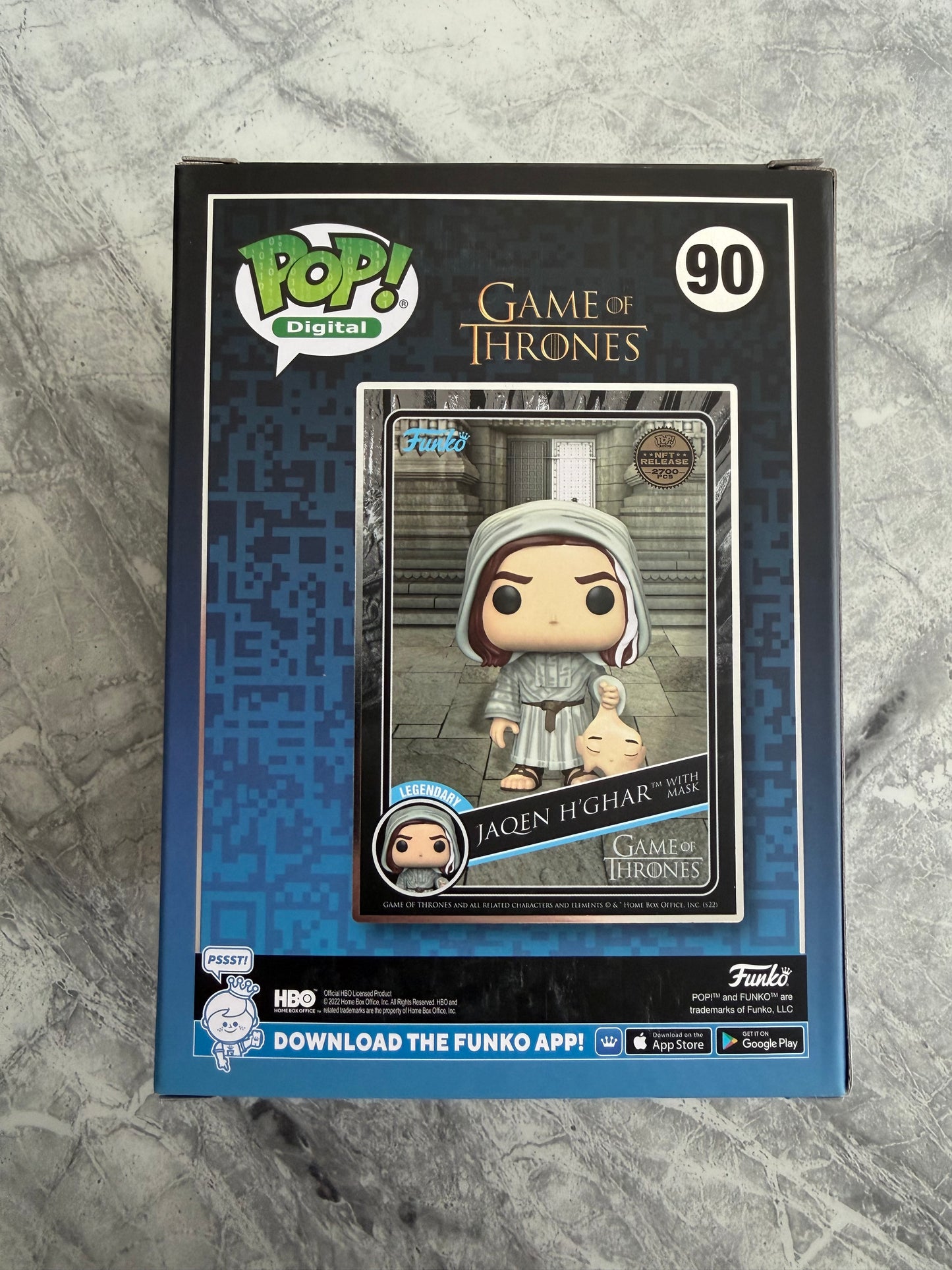 Tom Wlaschiha Signed Game Of Thrones Jaqen Digital NFT Funko Pop With 2 Quotes!