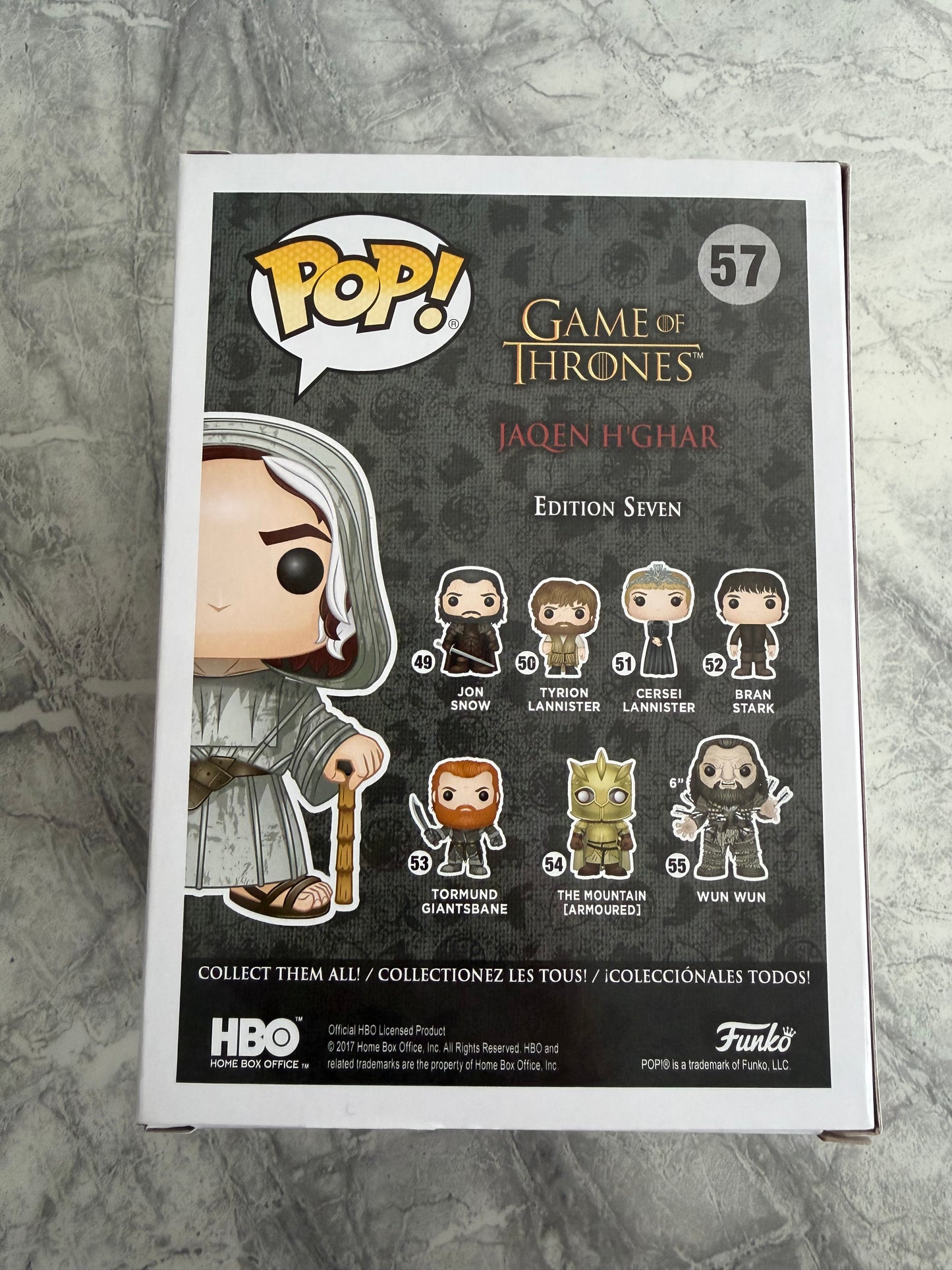 Tom Wlaschiha Signed Game Of Thrones Jaqen H’Ghar Funko Pop With Quote!