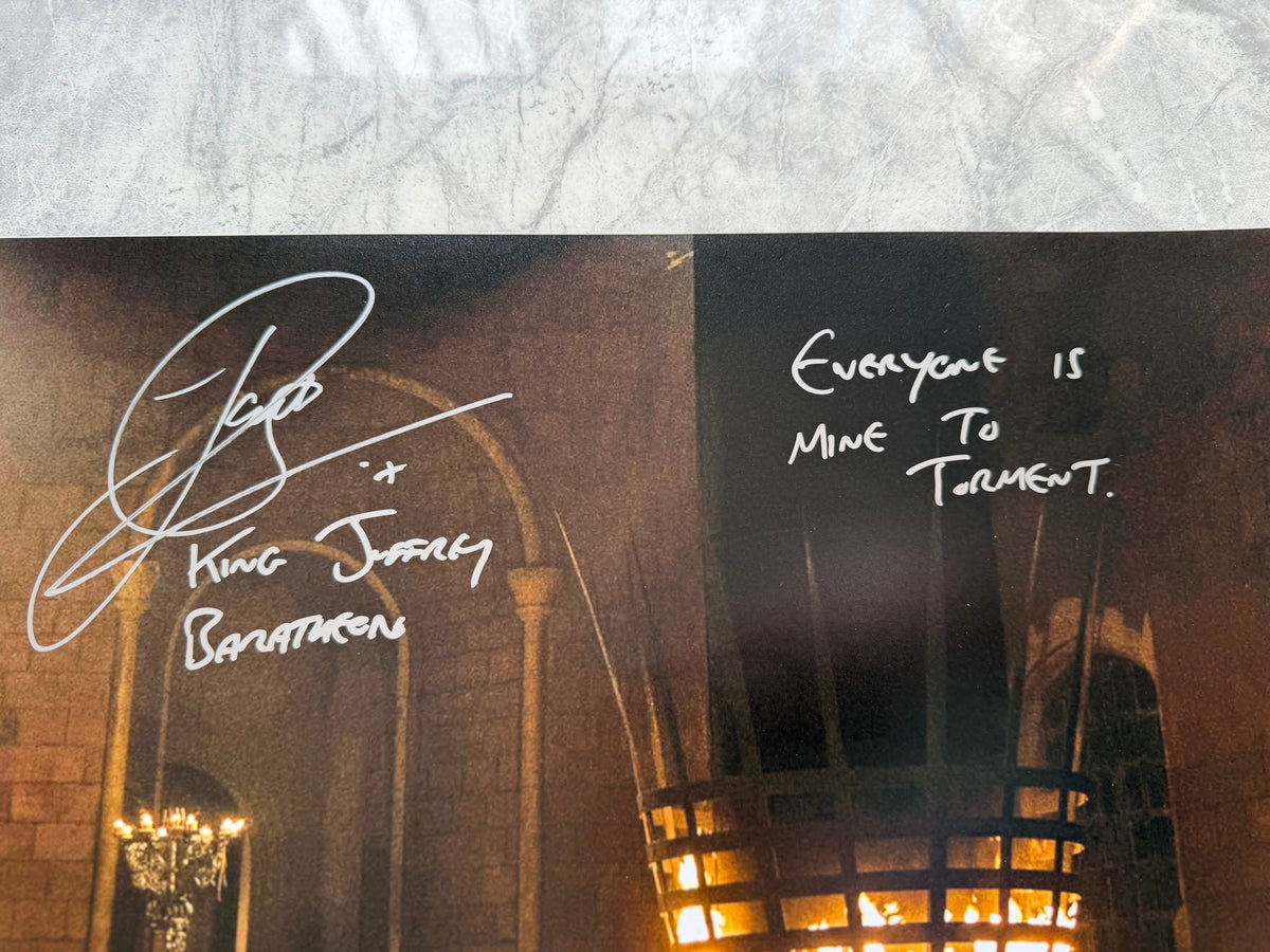 Jack Gleeson Signed Game Of Thrones 20x30” Photo With Multiple Popular Quote - SWAU Authenticated