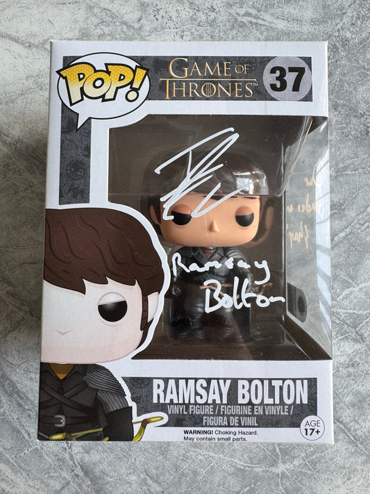 Iwan Rheon Signed Ramsay Bolton Funko Pop - SWAU Authenticated