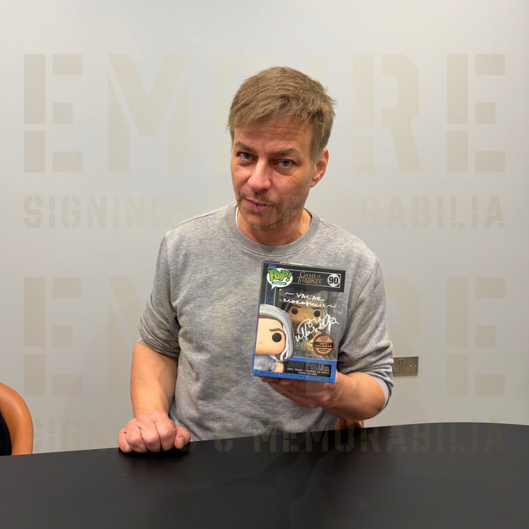 Tom Wlaschiha Signed Game Of Thrones Jaqen Digital NFT Funko Pop With 2 Quotes!