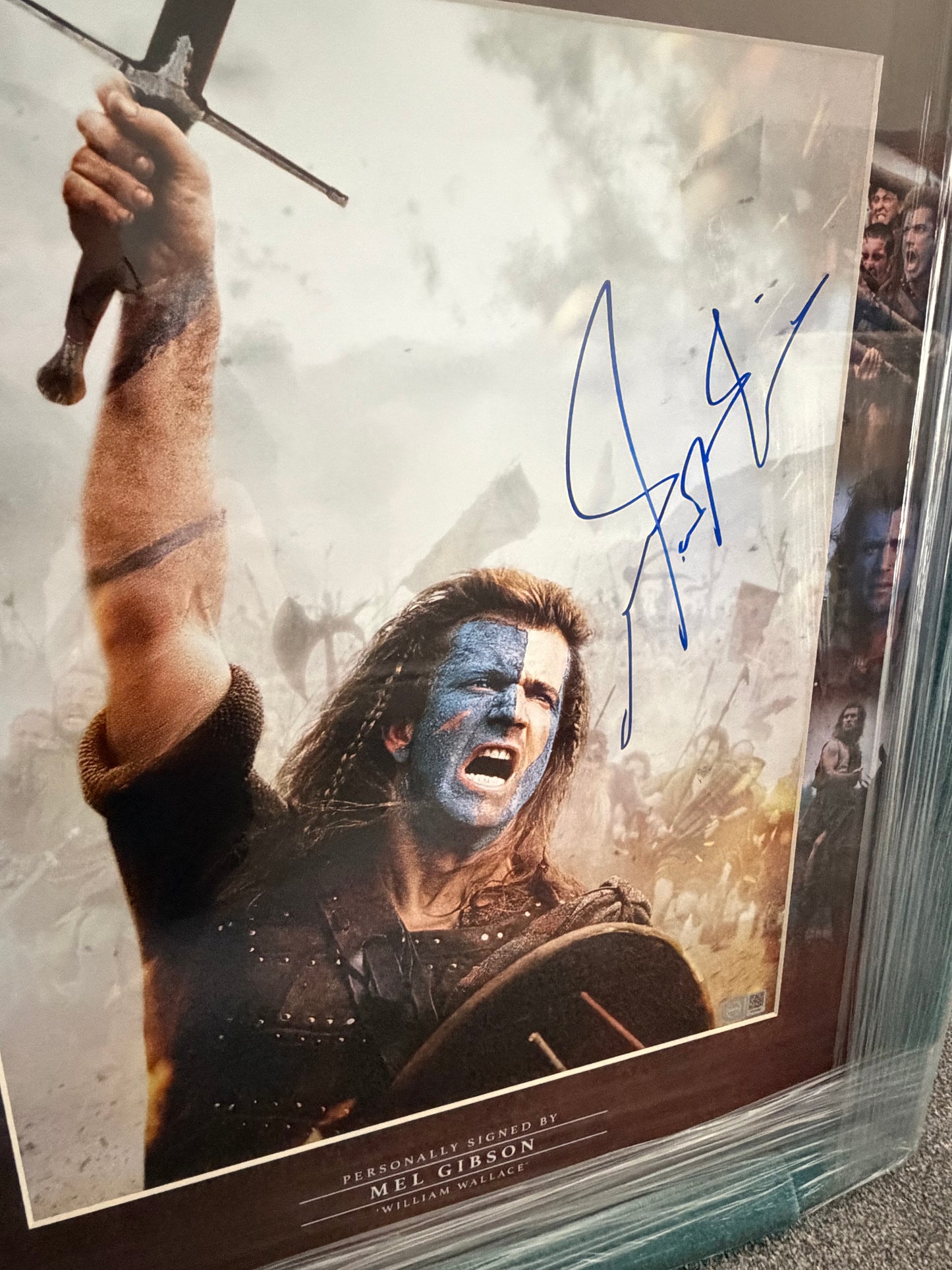 Mel Gibson Signed Braveheart Large Framed Montage - HUGE 25cm Autograph!