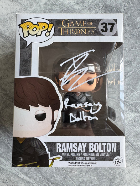 Iwan Rheon Signed Ramsay Bolton Funko Pop - SWAU Authenticated