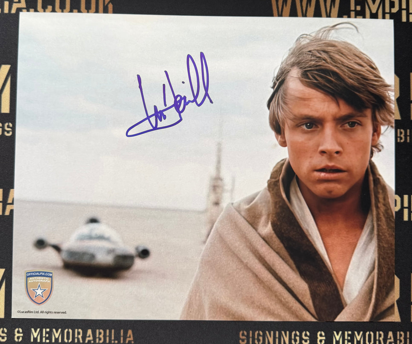 Mark Hamill Signed Star Wars 8x10” Photo - Official Pix Premium Authentication