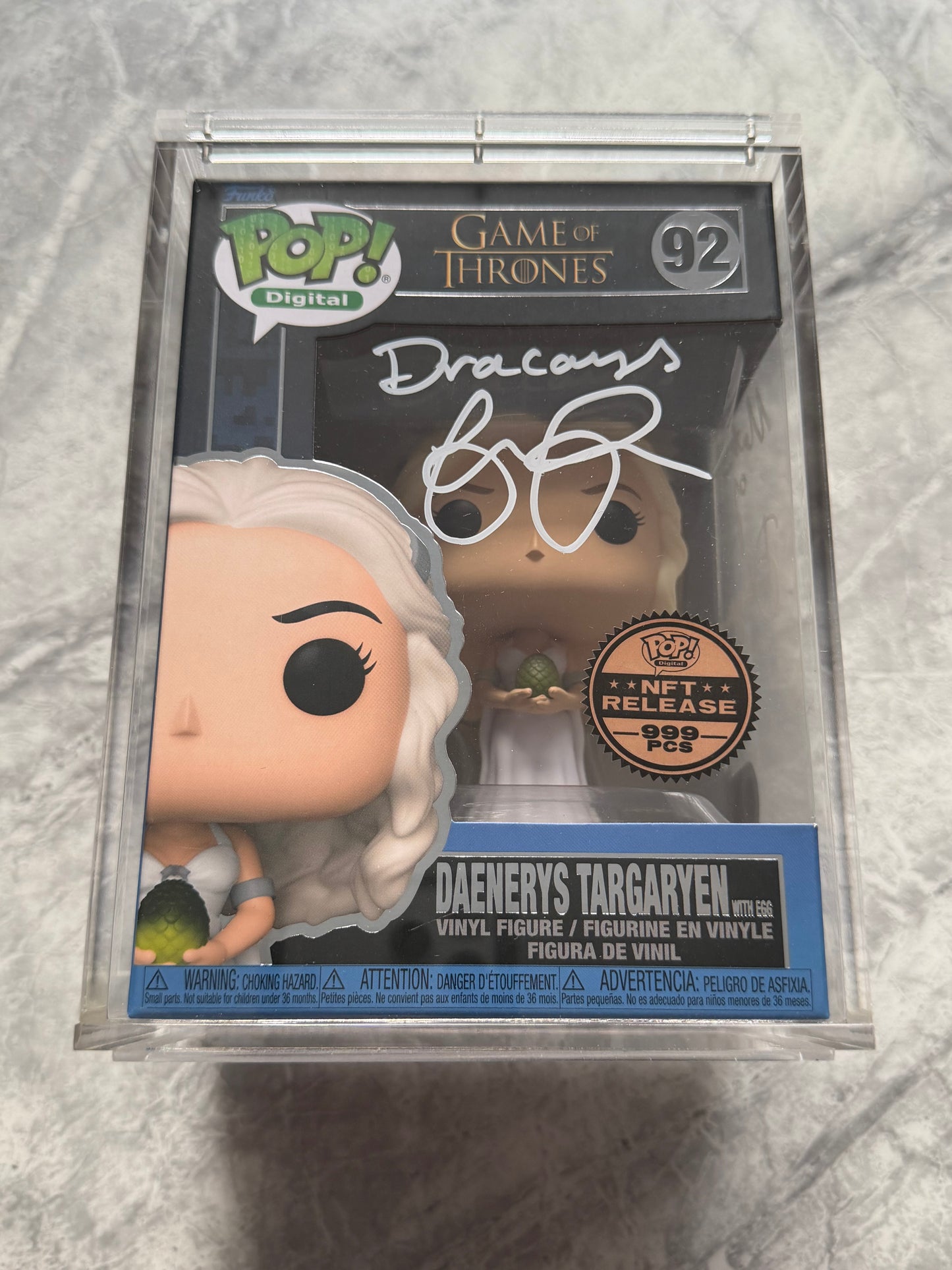 Emilia Clarke Signed Game Of Thrones NFT Digital Funko Pop - Photo Proof & SWAU Authenticated!