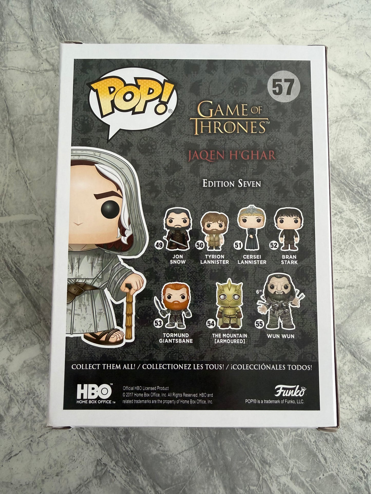 Tom Wlaschiha Signed Game Of Thrones Jaqen H’Ghar Funko Pop With Quote!