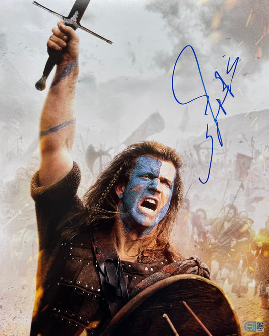 Mel Gibson Signed Braveheart 16x20” Photo - SWAU Authenticated