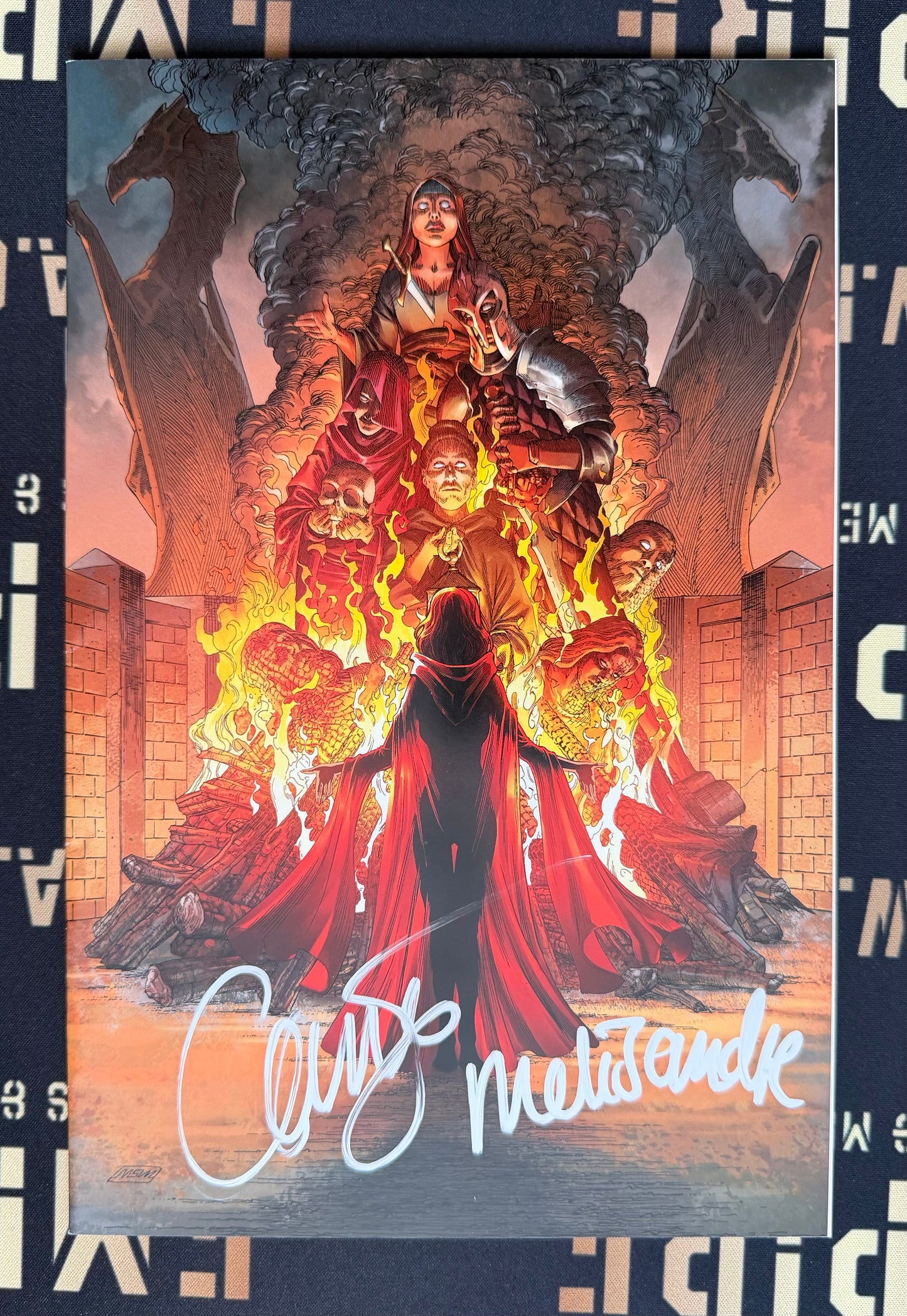 Carice Van Houten Dual Signed Game Of Thrones “A Clash Of Kings” Virgin Cover Comic Book