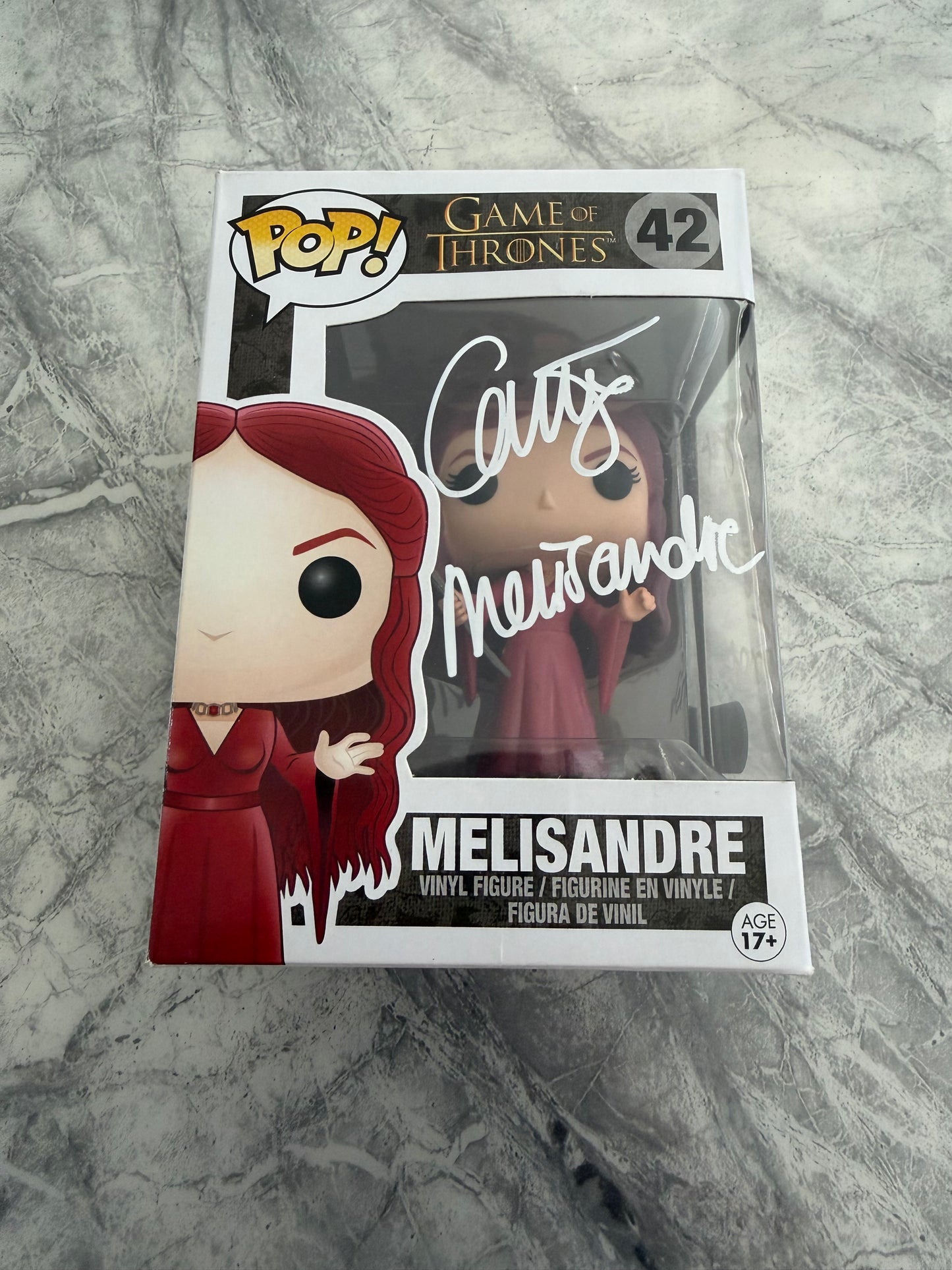 Carice Van Houten Signed Game Of Thrones Melisandre Funko Pop With Quote - SWAU Authenticated