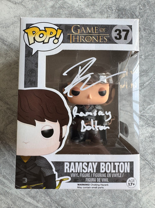 Iwan Rheon Signed Ramsay Bolton Funko Pop - SWAU Authenticated