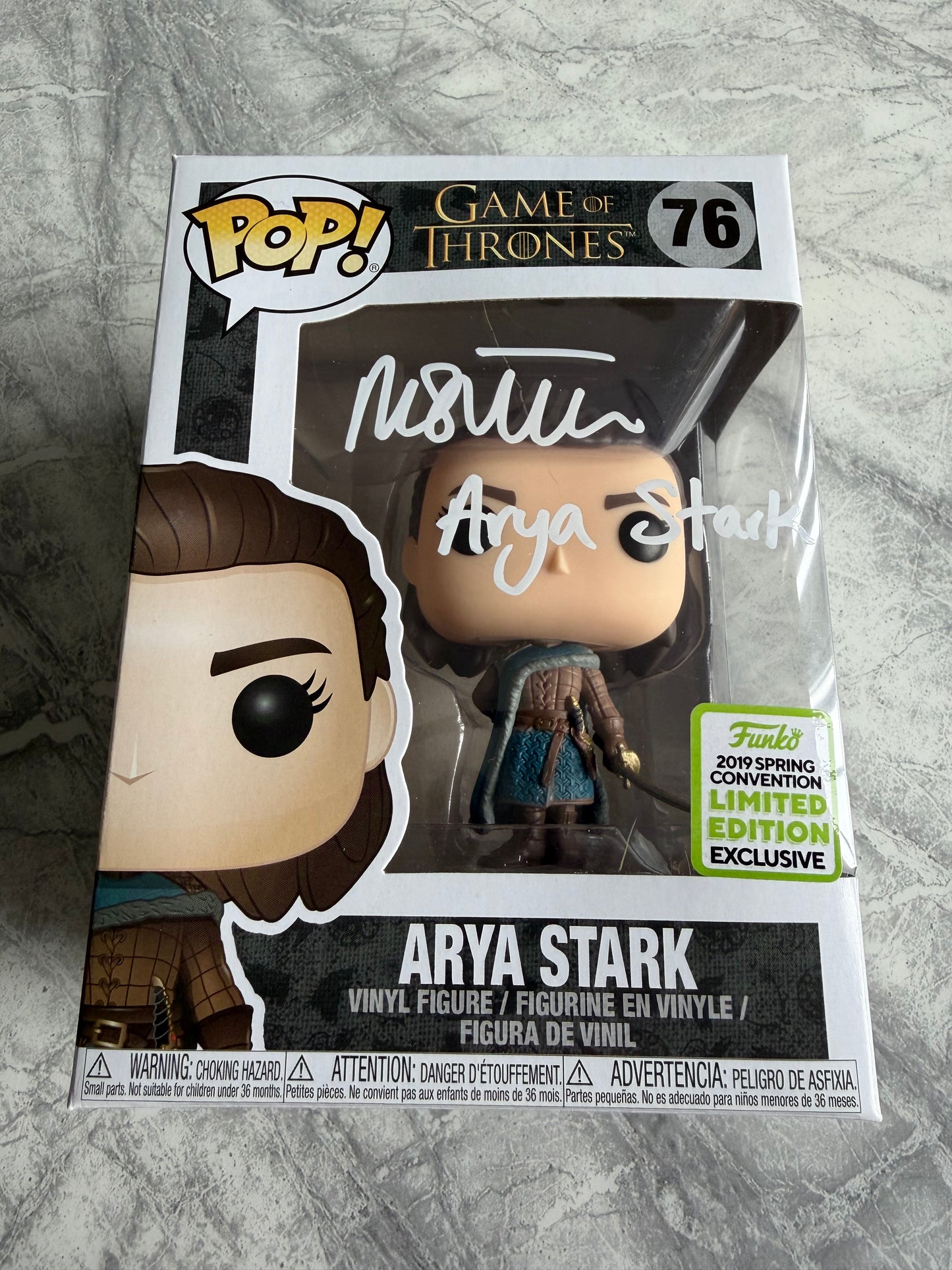 Maisie Williams Signed Game Of Thrones Limited Edition Funko Pop - SWAU Witnessed